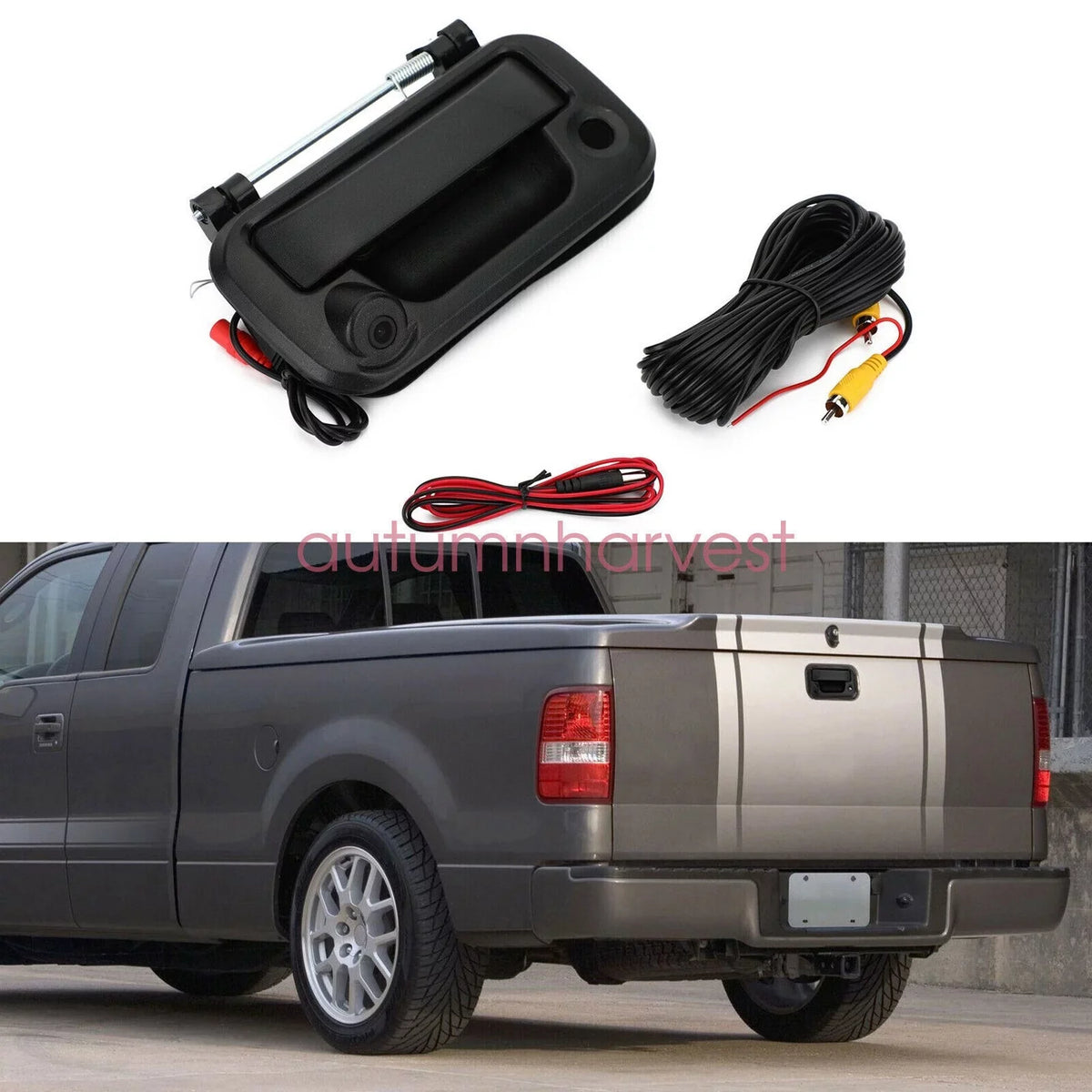 Camera View for Tailgate Backup Rear Camera F150/F250/F350/F450 with Ford Handle