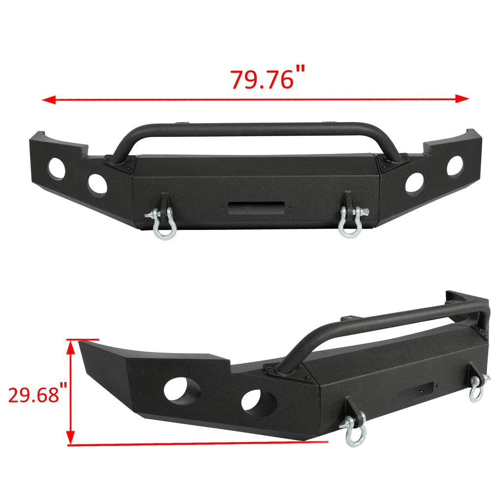 2013 Chevy D-Rings Front 2010 2007-2013 2011 Bar 1500 W/ Bumper 2012 Push 3-Piece Modular 2008 HECASA Silverado 2009 for