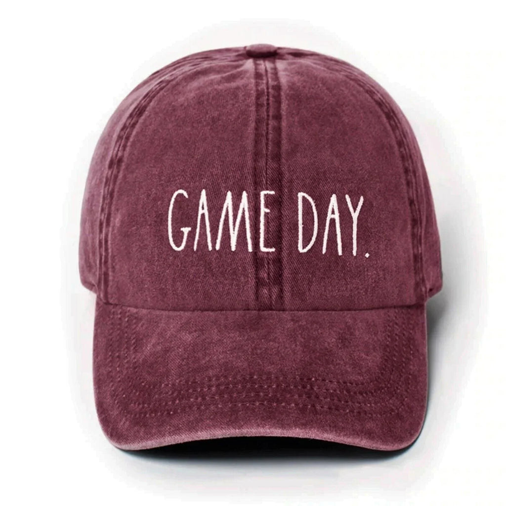 Dunn Baseball Size Denim Game Cap-Red Rae Day / One Women's Red
