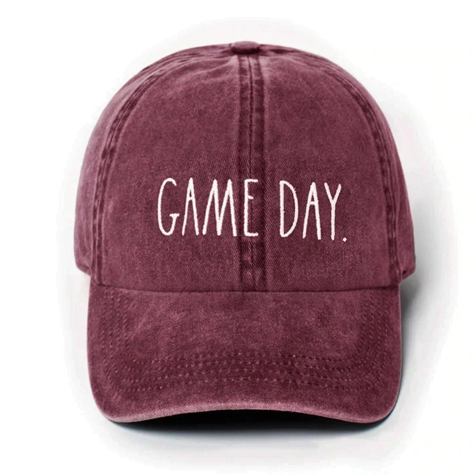 Dunn Baseball Size Denim Game Cap-Red Rae Day / One Women's Red