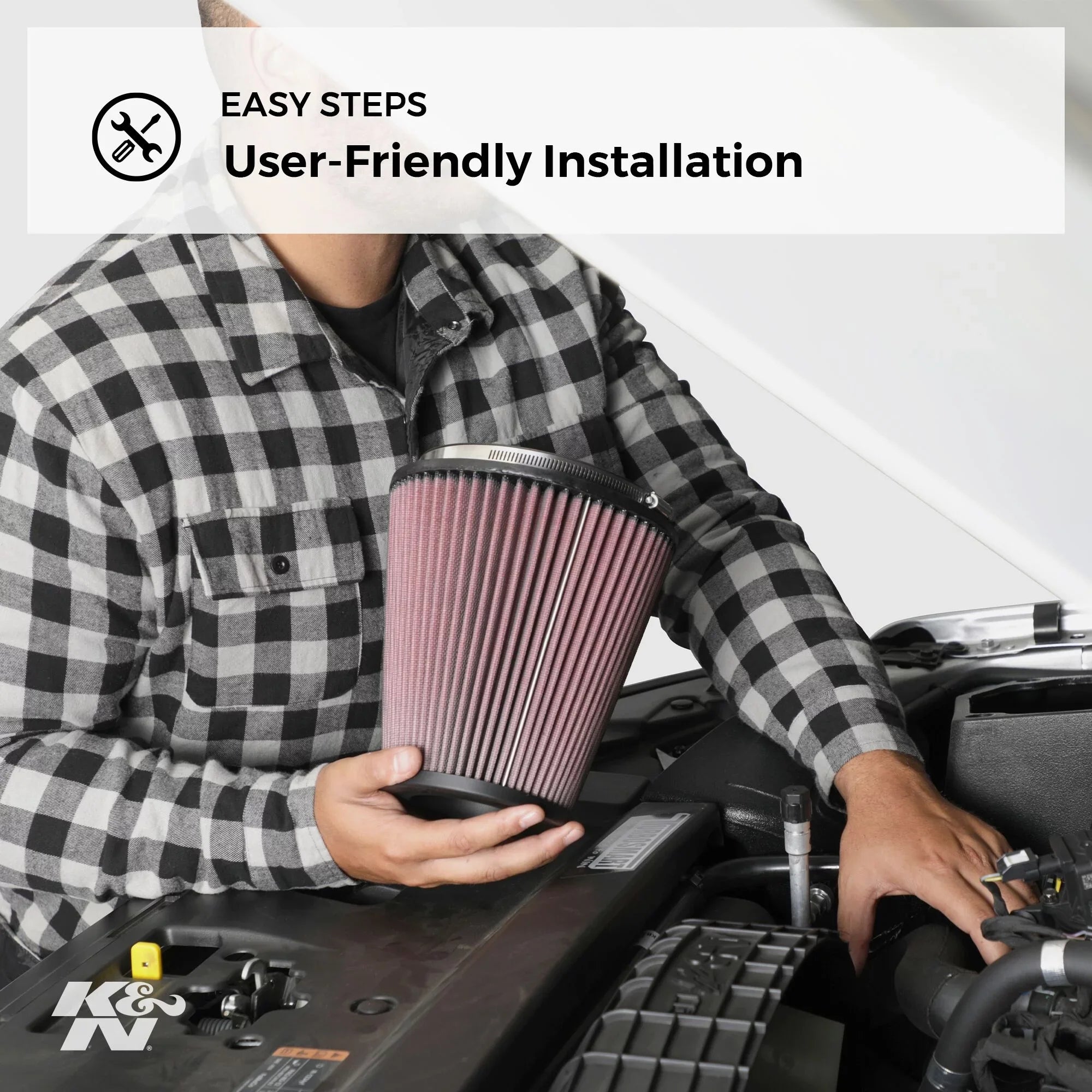 4.5 Reusable: Top Air Filter: 6 Tapered; Round Universal Base; Height; (152 Flange mm) ID; in Clamp-On Washable (229 (114 7.5 (191 in mm) 9 K&N RC-5046 in Engine mm) and , mm) in