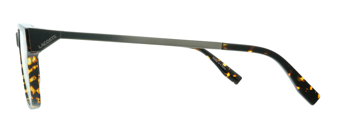220 Rectangle for L2867 Lacoste Eyeglasses Havana mens Modified Dark