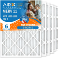CLEAN Premium AIRX Filters MERV 11 Comparable Filter 14x24x1 MPR AIR. Furnace Filter MPR by 14x24x1 7 Pack FPR FILTERS USA Air HVAC 6 Electrostatic Conditioner Made & WICKED Pleated Air 1000, to 1200