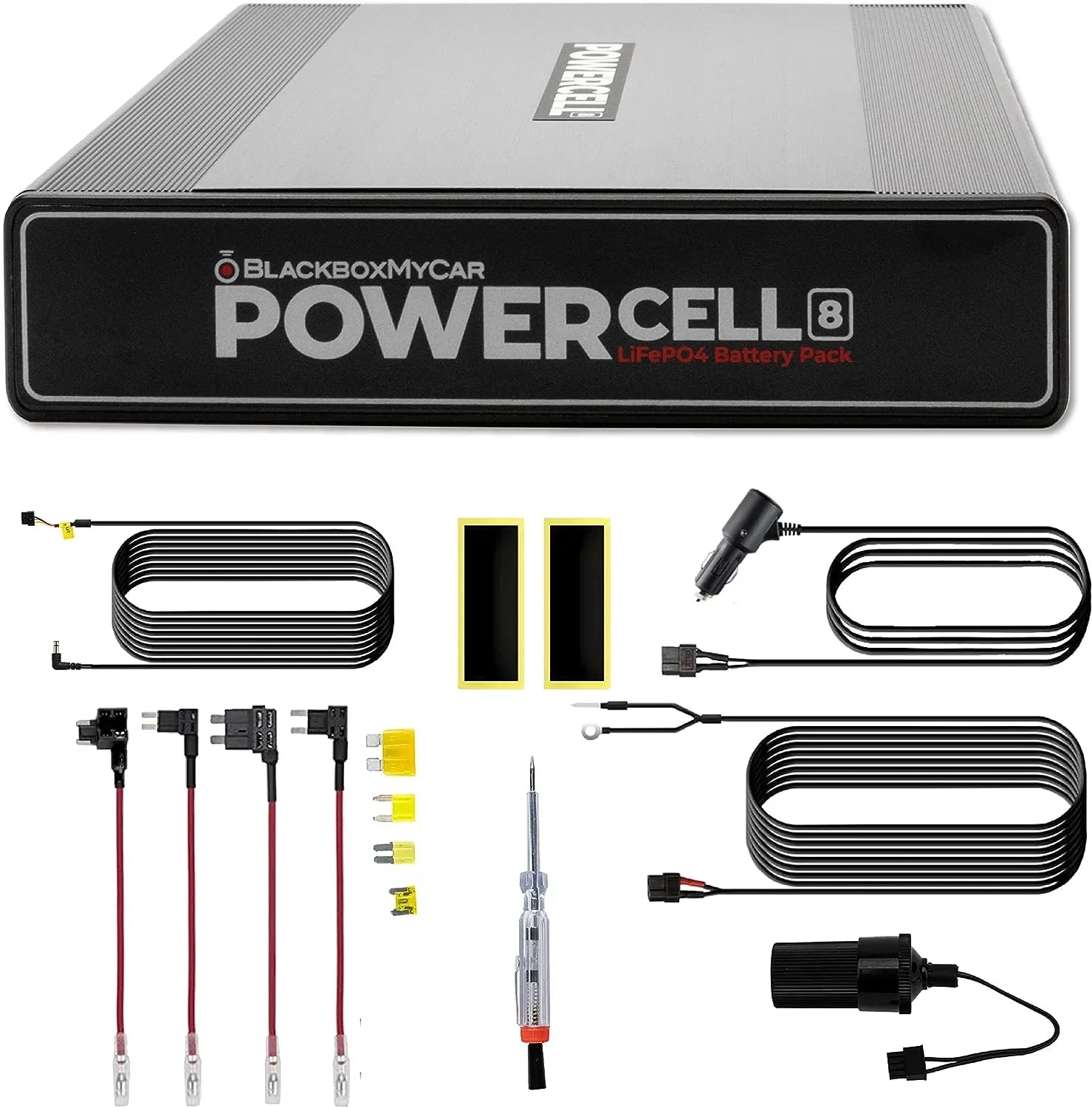 Battery Dash Thinkware | Pack 7,500 | BlackVue BlackboxMyCar Bluetooth Compatible 96Wh, Cam with Dashcams PowerCell and 8 mAh,