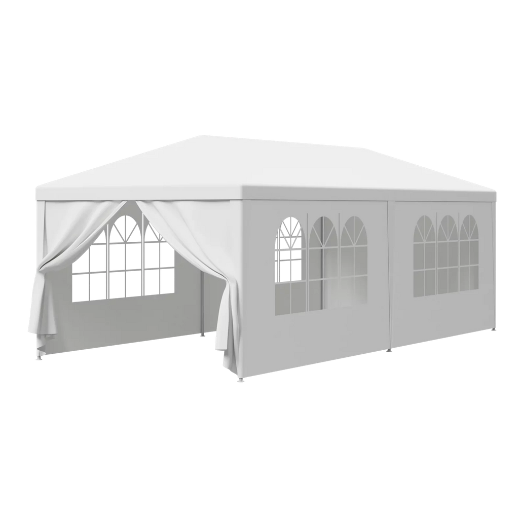Side Canopies 8.00, Event Zeny Pavilion Tent Party Gazebo Wedding Walls, White 10'x20' Canopy 6 Outdoor with