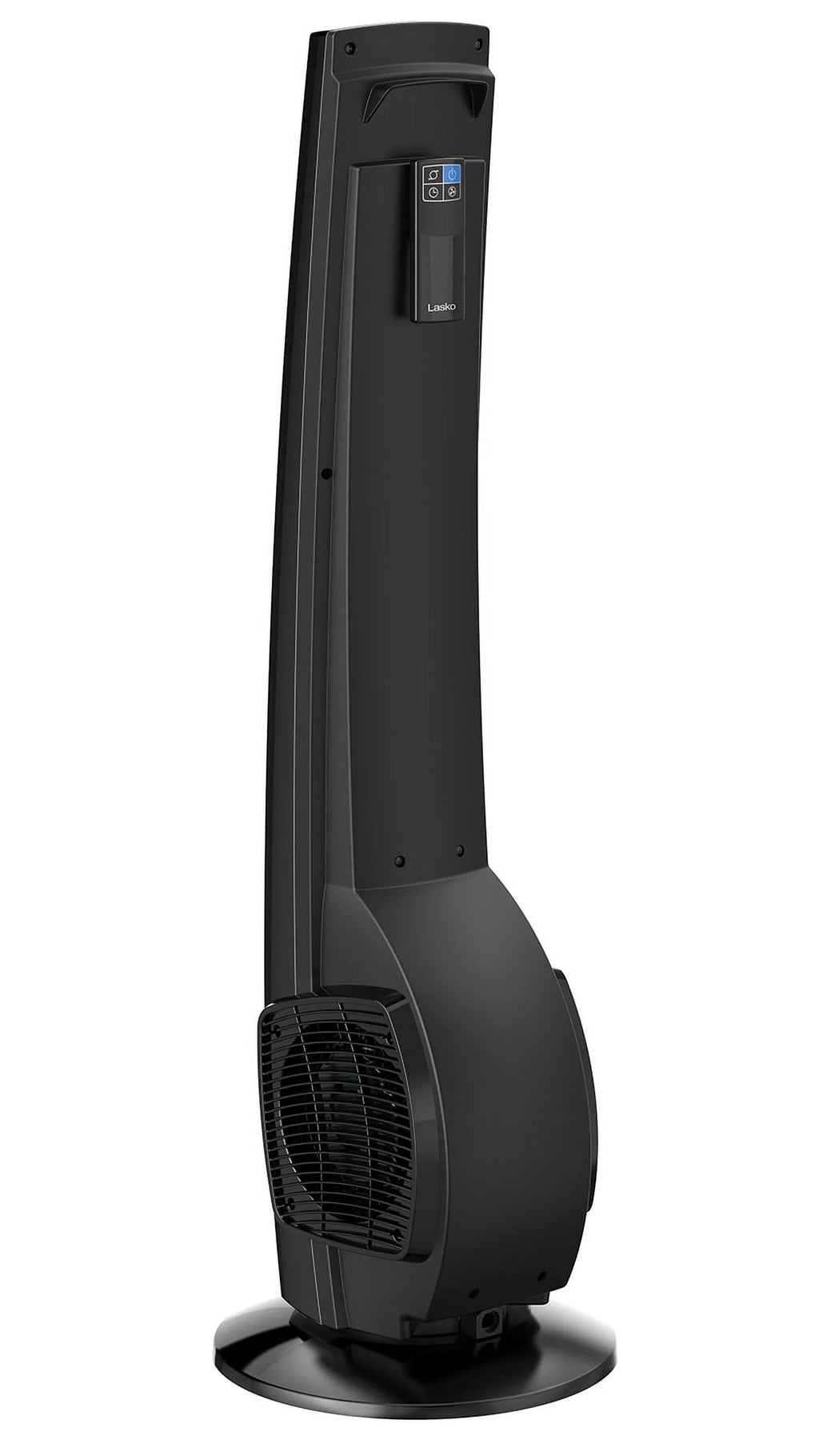 Fan Hybrid 38" Lasko Remote Black/Silver, Tower Timer, New 4-Speed T38415, with Control,
