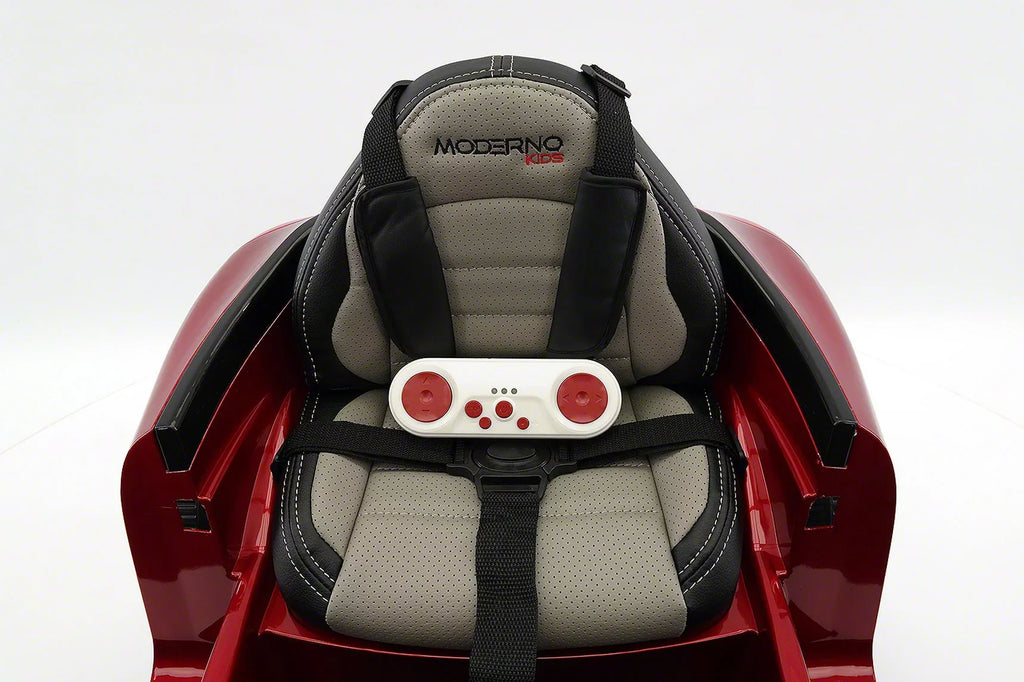 Parental Kids Roadster | with Electric Cherry Red Car 12V Ride-On Remote Kiddie R/C