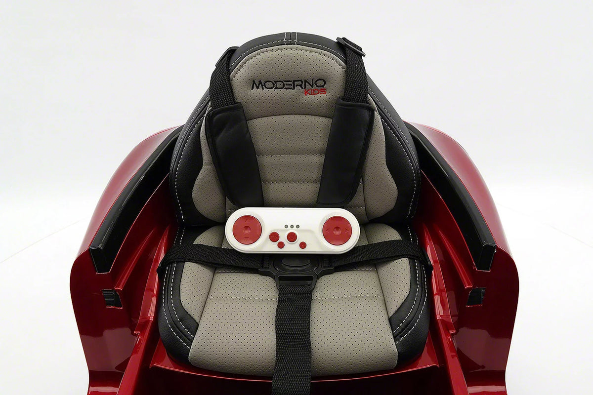 Parental Kids Roadster | with Electric Cherry Red Car 12V Ride-On Remote Kiddie R/C