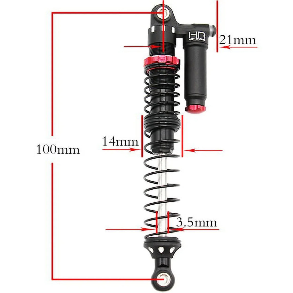 Adjustable 100mm Shocks Racing Parts Car/Truck Option HRATD100RV02 Hot Electric Piggyback Aluminum