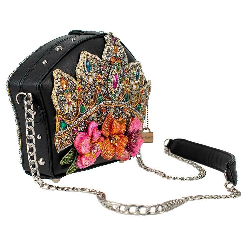 Handbag Black Mary Crown NEW Princess Crossbody Flower Frances Jewelry