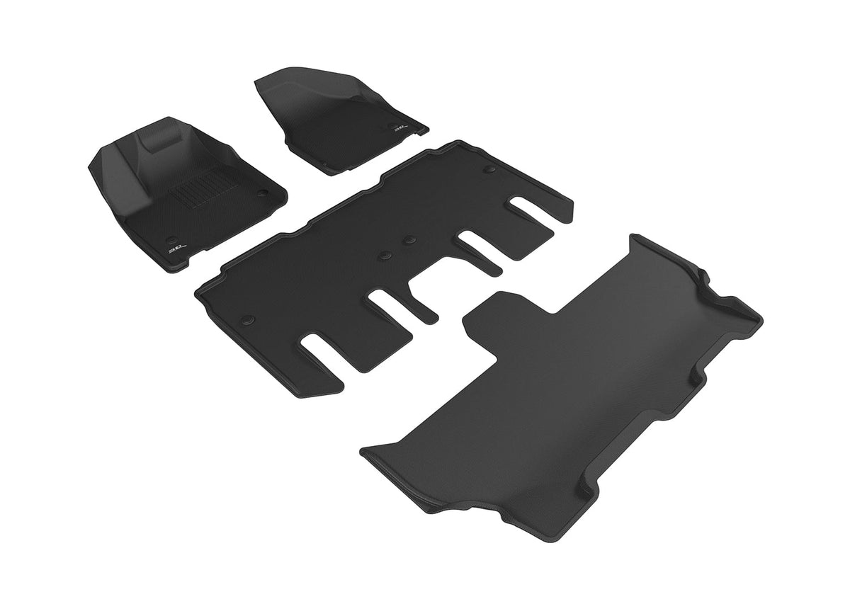 KAGU 3D compatible Set (BLACK) 2020-2024 with CHRYSLER Full Mat PACIFICA/VOYAGER Floor - MAXpider
