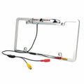 Chrome US CMOS License Camera Frame Backup 8 Rear Car Plate Vision IR View Night