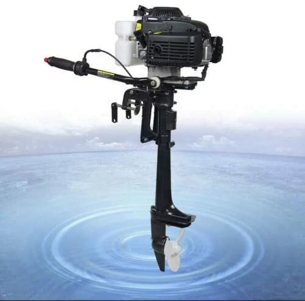 Duty Shaft Air Heavy Boat Fishing Control Trolling 2 System Cooling Tiller Inflatable Miumaeov Propeller Engine 3.6HP CDI Stroke Outboard Motor Shaft