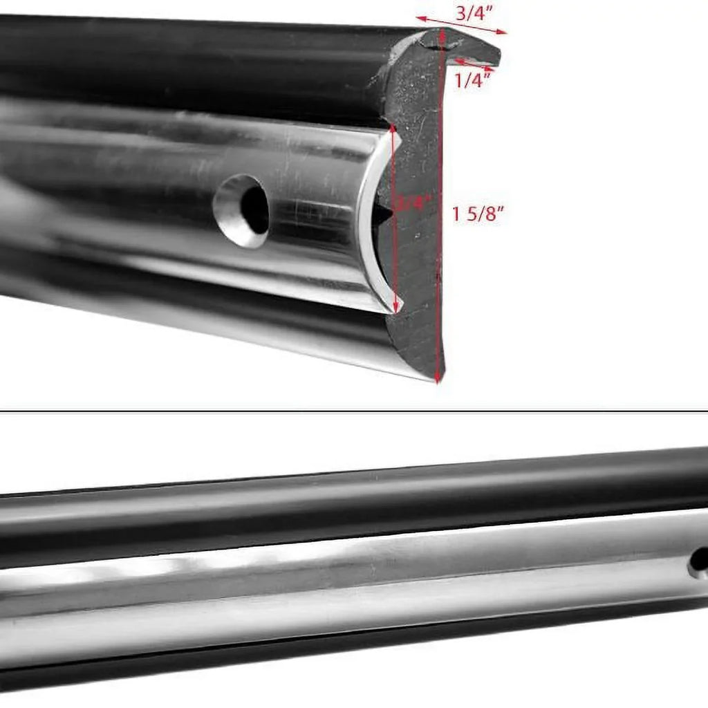 Rub 1 Molding 5/8 | Rail 44 Black x In Taco Ft Kit Boat Insert w/