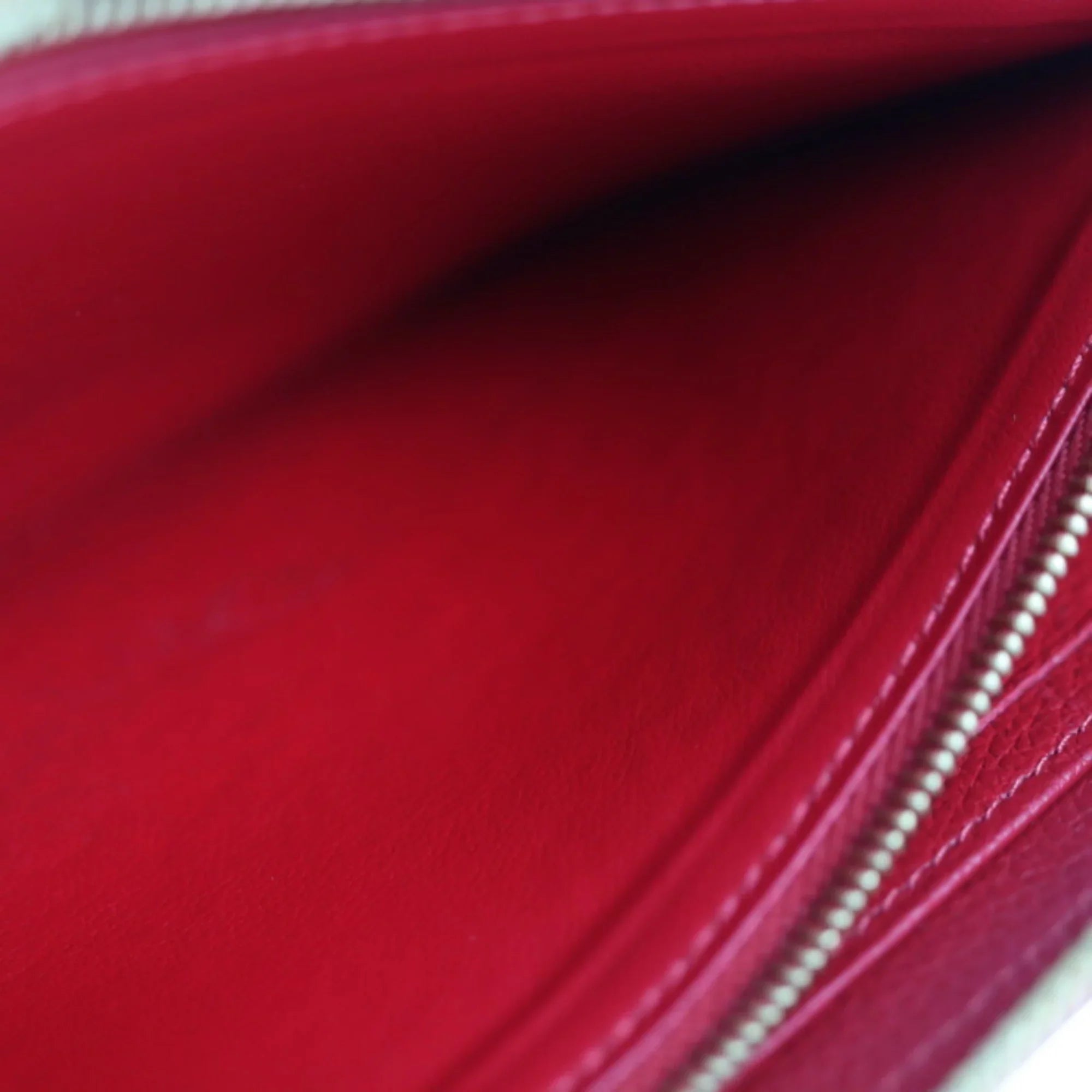 Long Zip Monogram M60737 Louis Around Vuitton Zipper LOUIS VUITTON Round Cerise Pre-Owned (Good) Implant Zippy Wallet