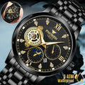 Men's Watch Waterproof Stainless Luminous Luxury Wristwatch Quartz Classic Steel