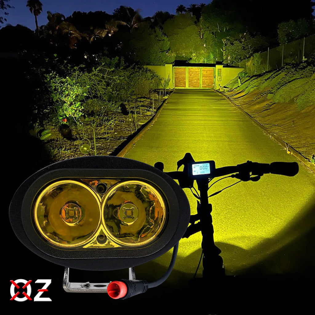 OZ-USA RadRover Yellow Output LED Rad with Compatible Headlight Mammoth RadRunner Bikes Power RadMini Vamoose RadExpand Neon High E-bike