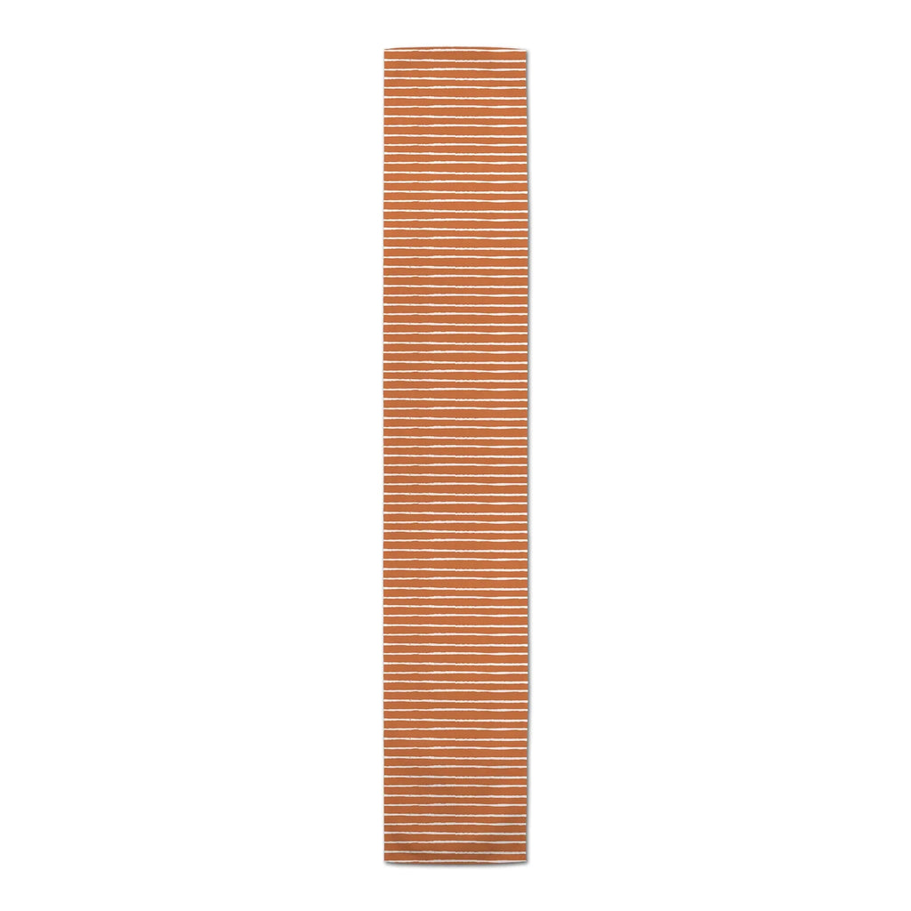 Products Sketch Runner 16x90 Orange Twill Poly Creative Table Stripes