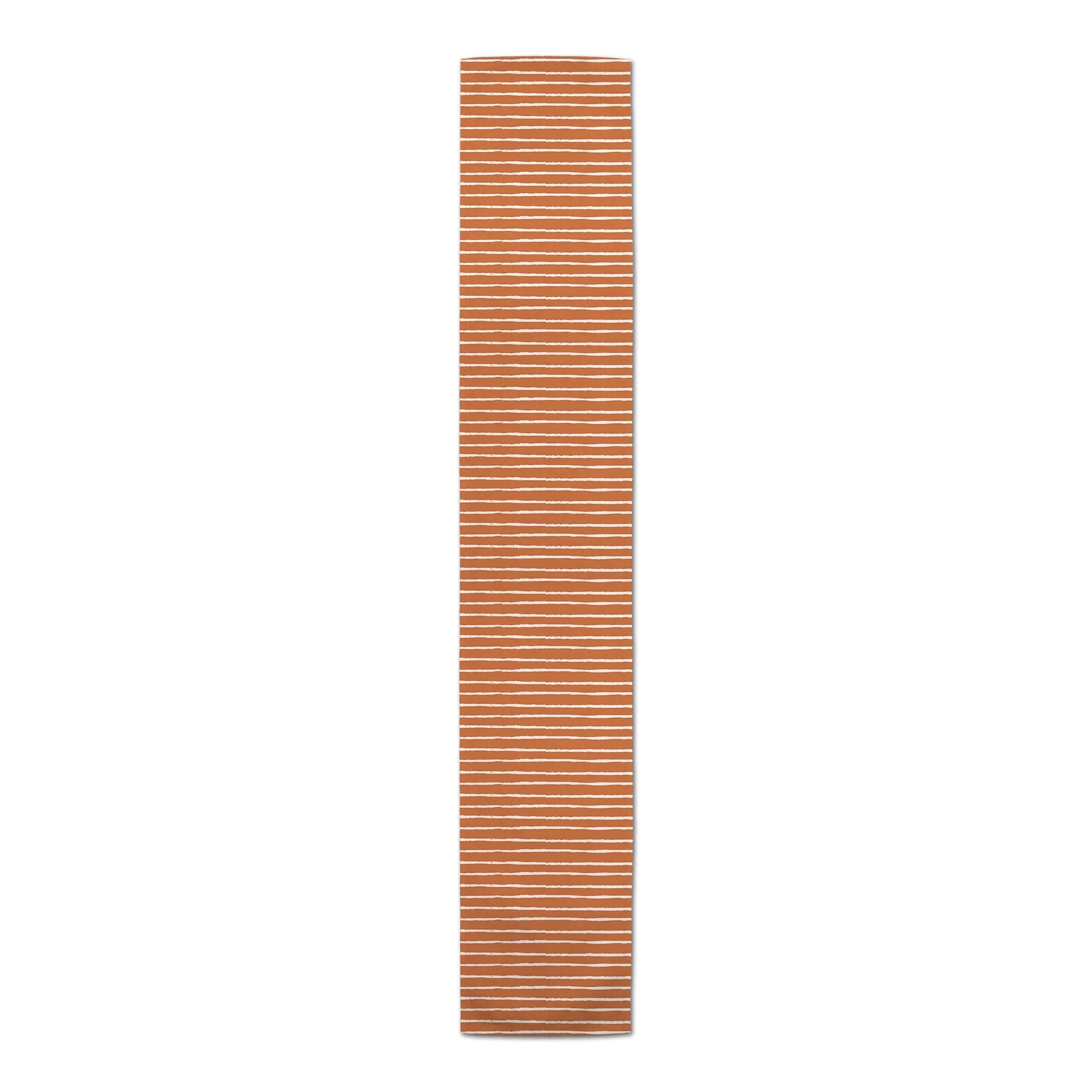 Products Sketch Runner 16x90 Orange Twill Poly Creative Table Stripes