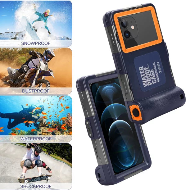 Housing Professional Surfing Waterproof Swimming for Case Up Lenovo Protective Underwater And [15m/50ft] with 6.9 Photo Lanyard Phones A6600 UrbanX LCD Snorkeling Video Diving all to Inch