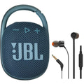 JBL Bluetooth JBL with (Blue) Clip in Headphones 4 Portable T110 Ear Speaker Waterproof