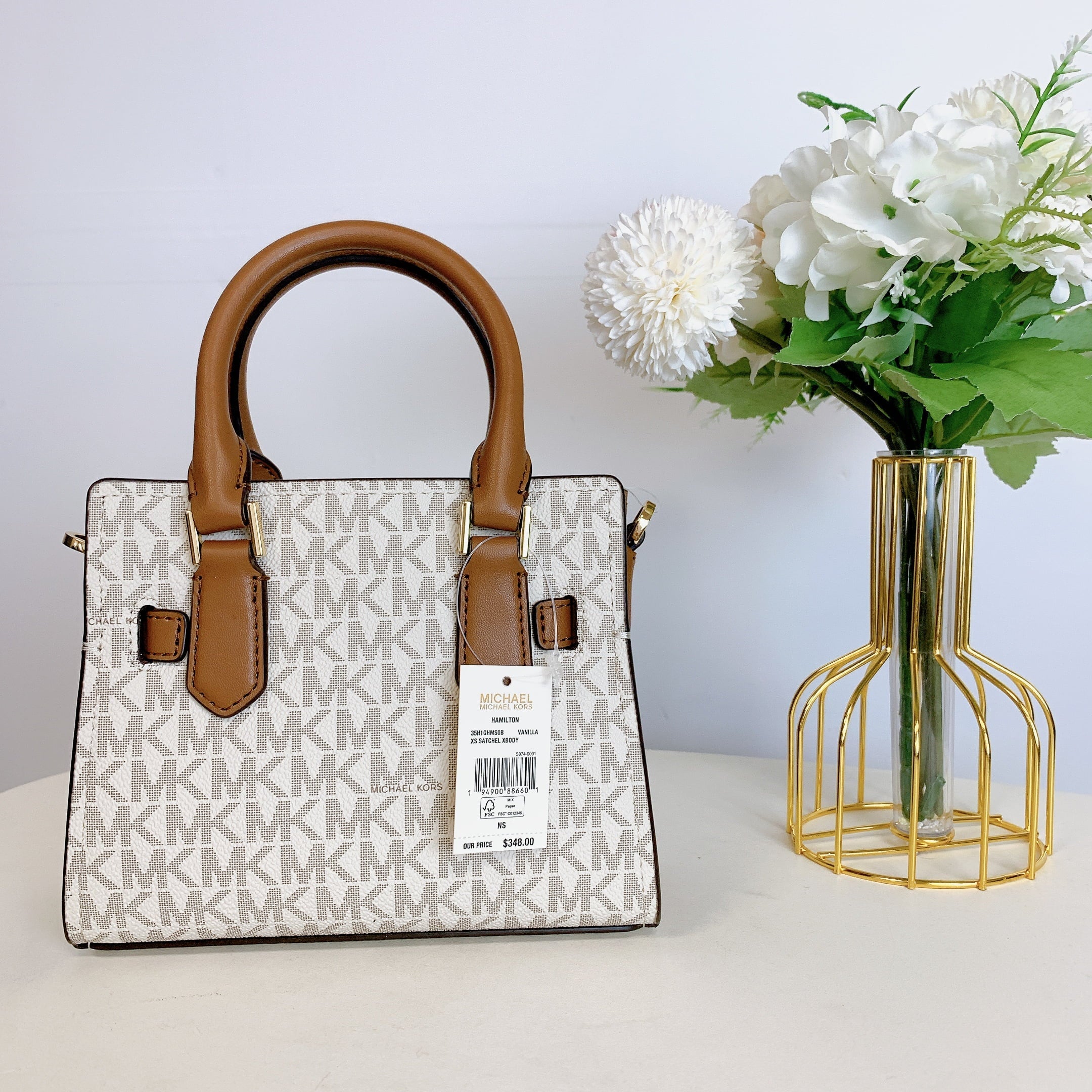in 35H1GHMS0B Hamilton Signature Crossbody XS Michacl VANILLA Satchel Kors