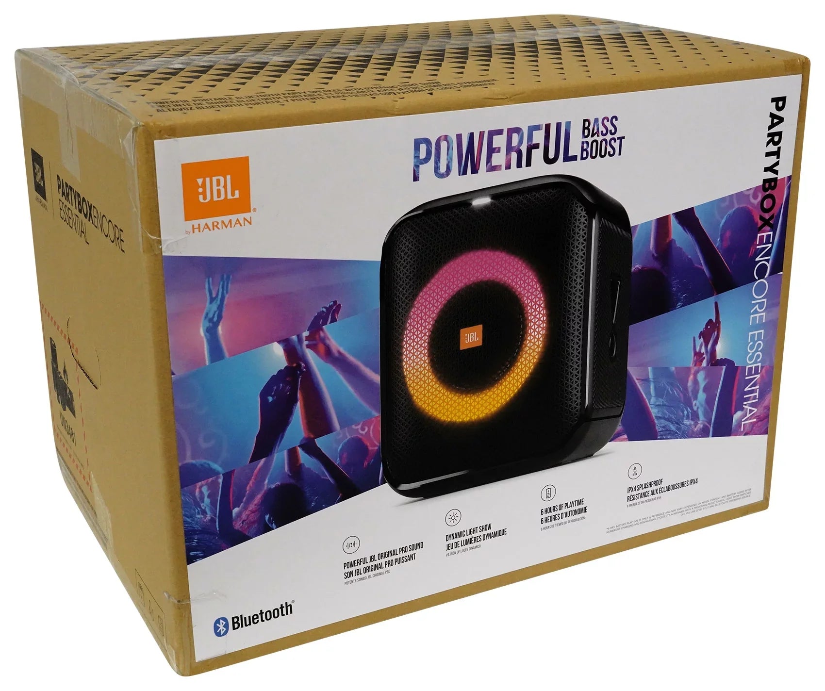 Portable Party w Partybox Compact Essential Speaker Mics JBL Encore LED+Wireless