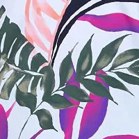 Tankini Top White Swimsuit 12 ESCAPE Palms Print Tropical Ruffled Aloha Stretch Women's Sweetheart ISLAND Neck