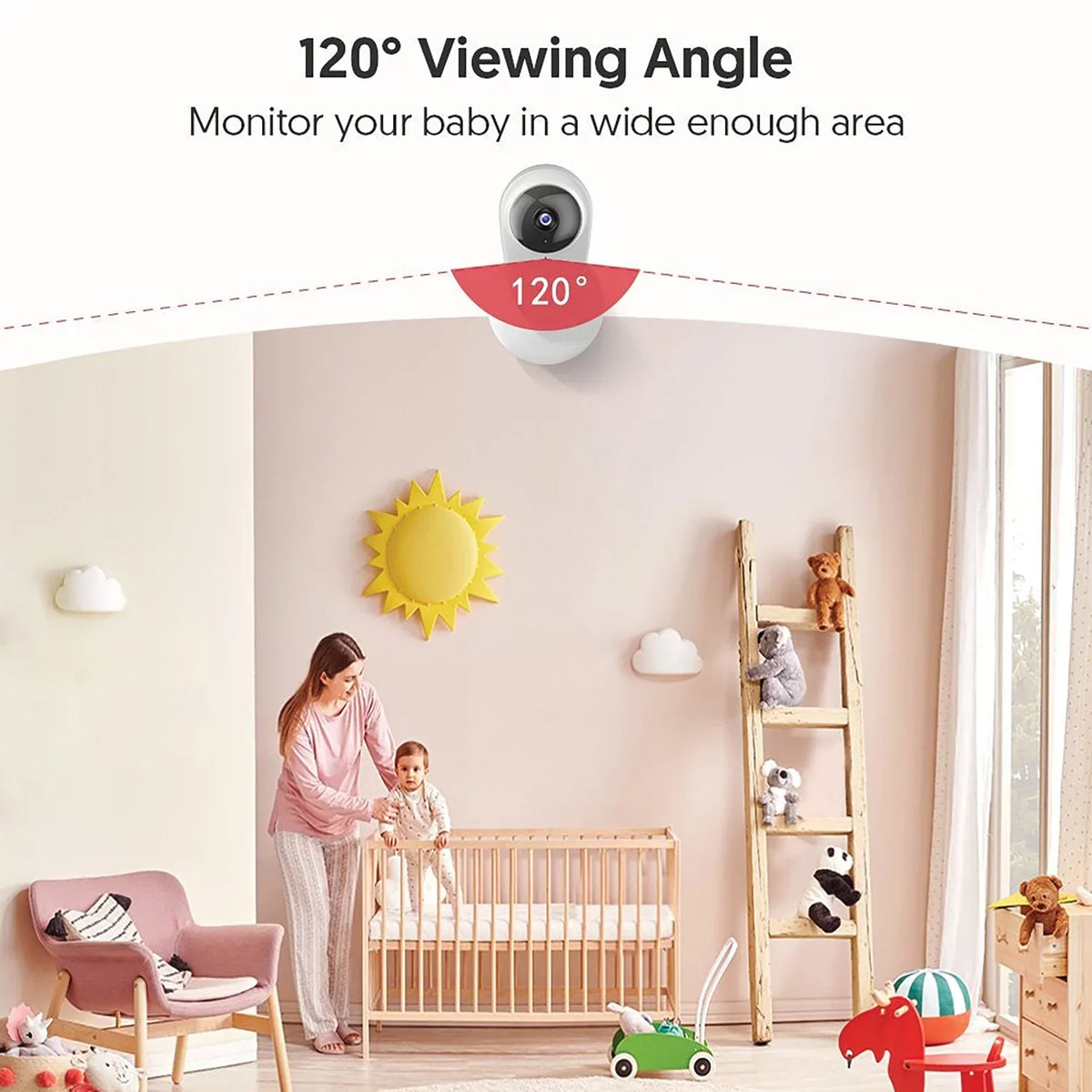 Security White, Enabled, Vision, 2 with 1080P Camera Night Smart Indoor Victure Wi-Fi Pack Color Home