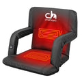 Chair Seat Bleacher – For Sports, Outdoor Heated Folding 7 Black Heated Activities Chaheati Camping, And in V Battery