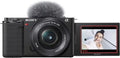 1.97", Megapixel 24.2 Mirrorless Sony with Alpha Lens, 0.63", Black ZV-E10L Camera