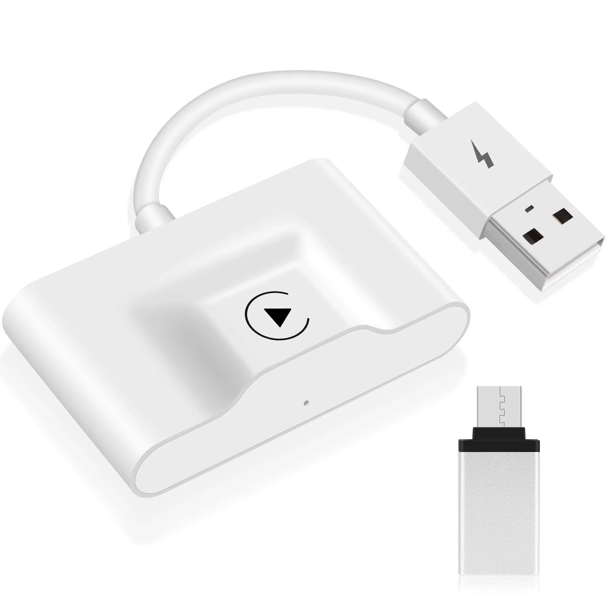 Connect Plug Wired Auto for CarPlay Dongle Wireless Cars Online & Wireless Play CarPlay Delay for Factory Cars, Convert Update CarPlay, CarPlay Emlimny No to Adapter, Wired