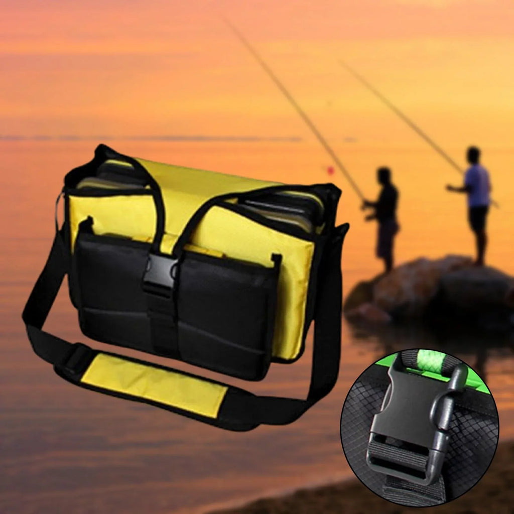 Bag for Portable Organizer Storage Sea Bag for Men Fishing Gift Bag Yellow lures Bag Fishing Bag fishing Fishing Box Tackle Shoulder Tackle