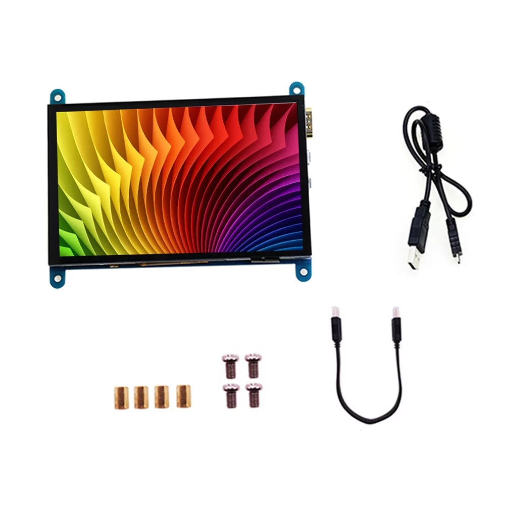 InchCapacitive Resolution Portablewith Tool Raspberry Small Display Touchscreen Pi Arealer 800*480 5 USBInterface with Compatible