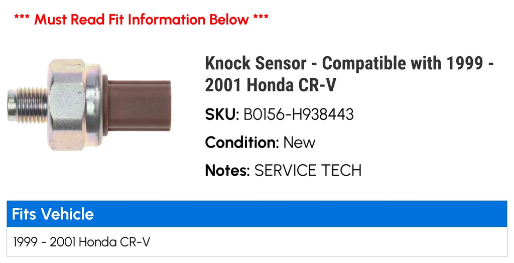 Sensor 2000 1999 CR-V Honda with 2001 - - Compatible Knock