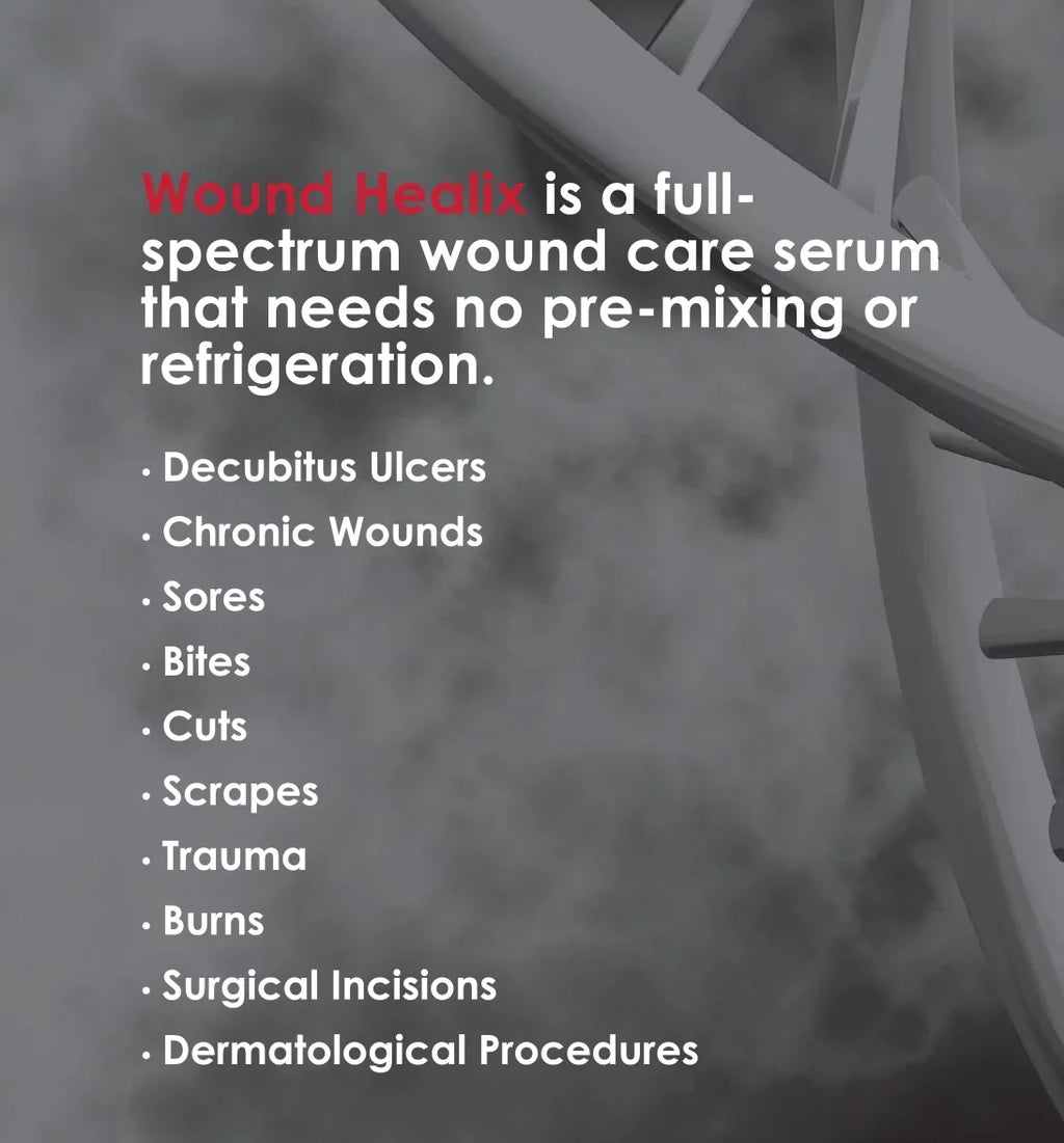 Rapid Serum Burn Wound Care & - Patented Wound Healix