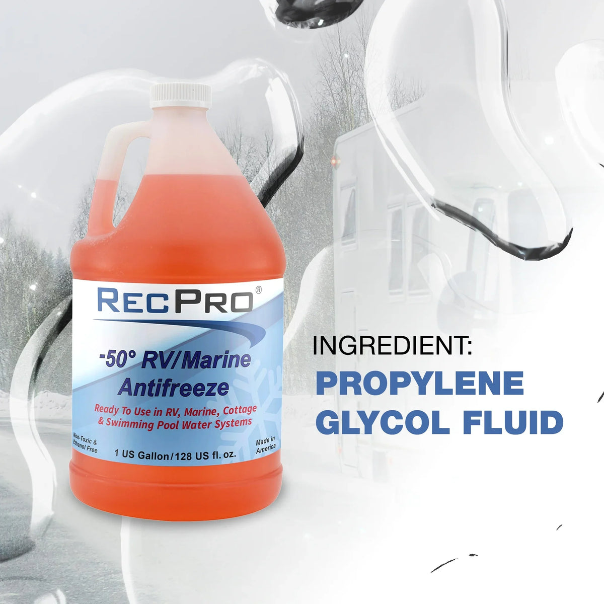 Antifreeze Pack) for (2 Winterizing RV Fluid RecPro Vehicles Concentrate