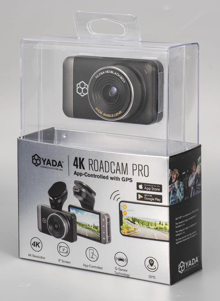 150 Lense, Mode Angle UHD with Roadcam Screen, GPS 4K App, Wide Record Dynamic Pro High Degree and Park Technology Range with G-Sensor LCD Yada for Day/Night. 3" Resolution