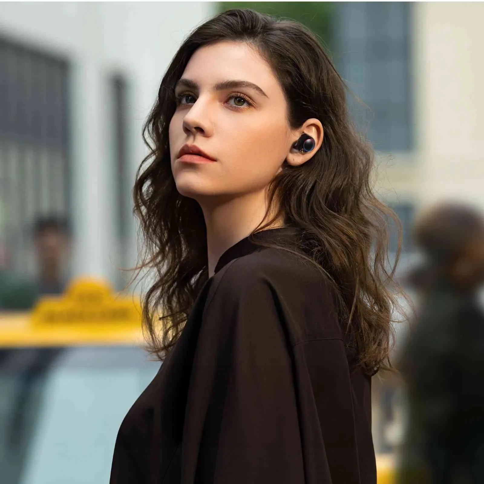 Balanced, Connection, Earbuds Dual Water Case, Black, Resistance, Connect, Lenovo K10 Compatible Bluetooth Charging IPX5 UrbanX Boost + 5.2 Plus Wireless Bluetooth Bass with True