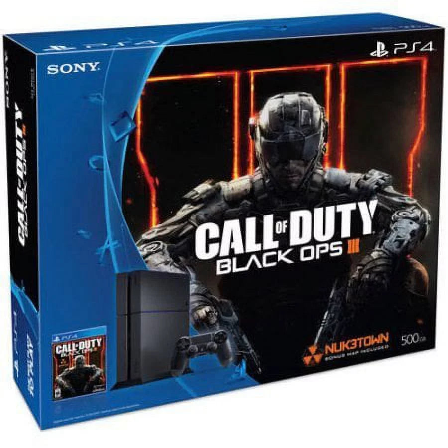 Sony Black Call (PS4) 500GB III Console Duty PlayStation with 4 Ops Bundle of