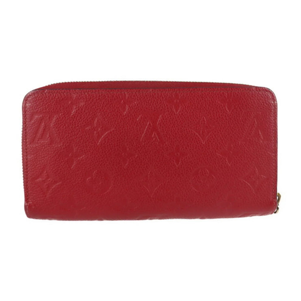 Long Zip Monogram M60737 Louis Around Vuitton Zipper LOUIS VUITTON Round Cerise Pre-Owned (Good) Implant Zippy Wallet