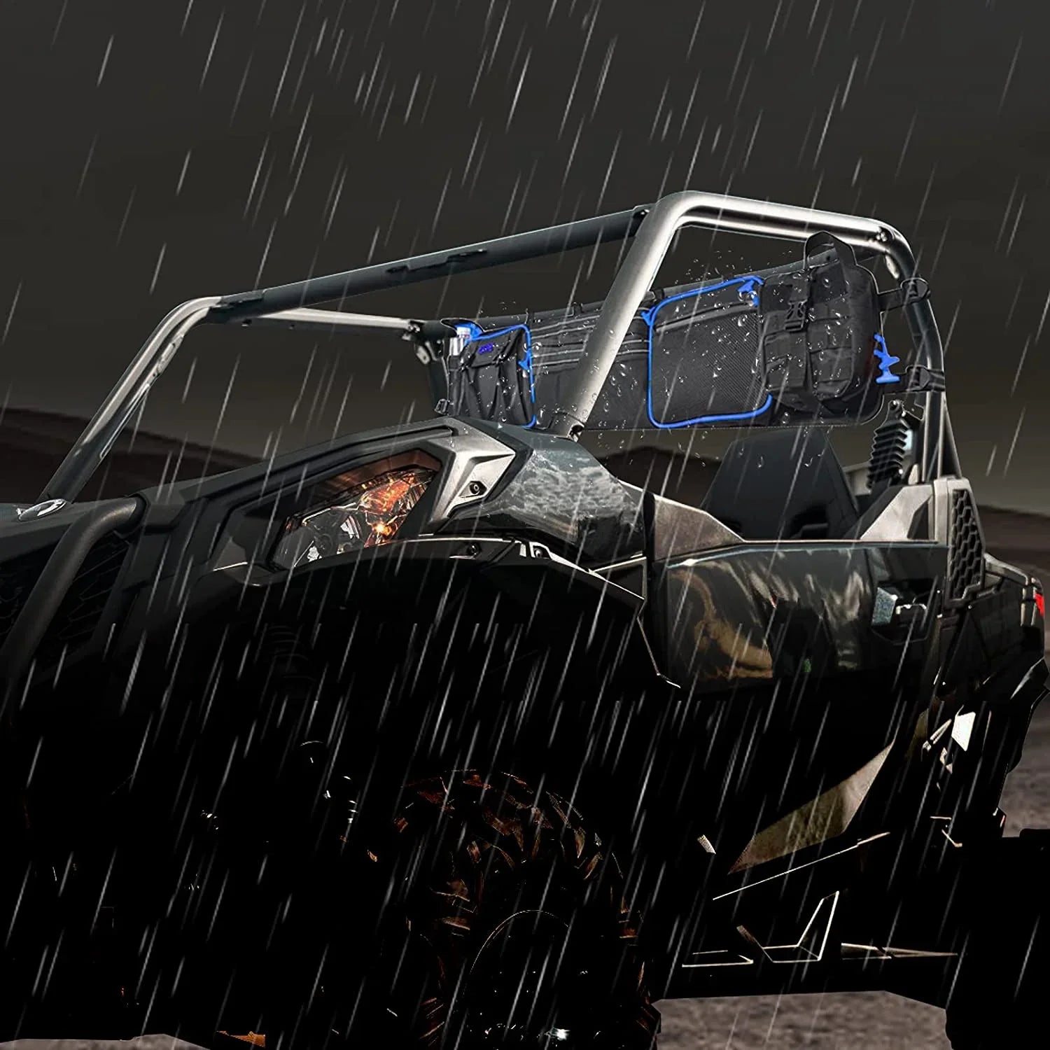 Kawasaki Storage Polaris For Size Cage Large Yamaha Organizer Bag Cargo UTV UTVs Roll Rear Full Most Gear Goldfire Car Bags