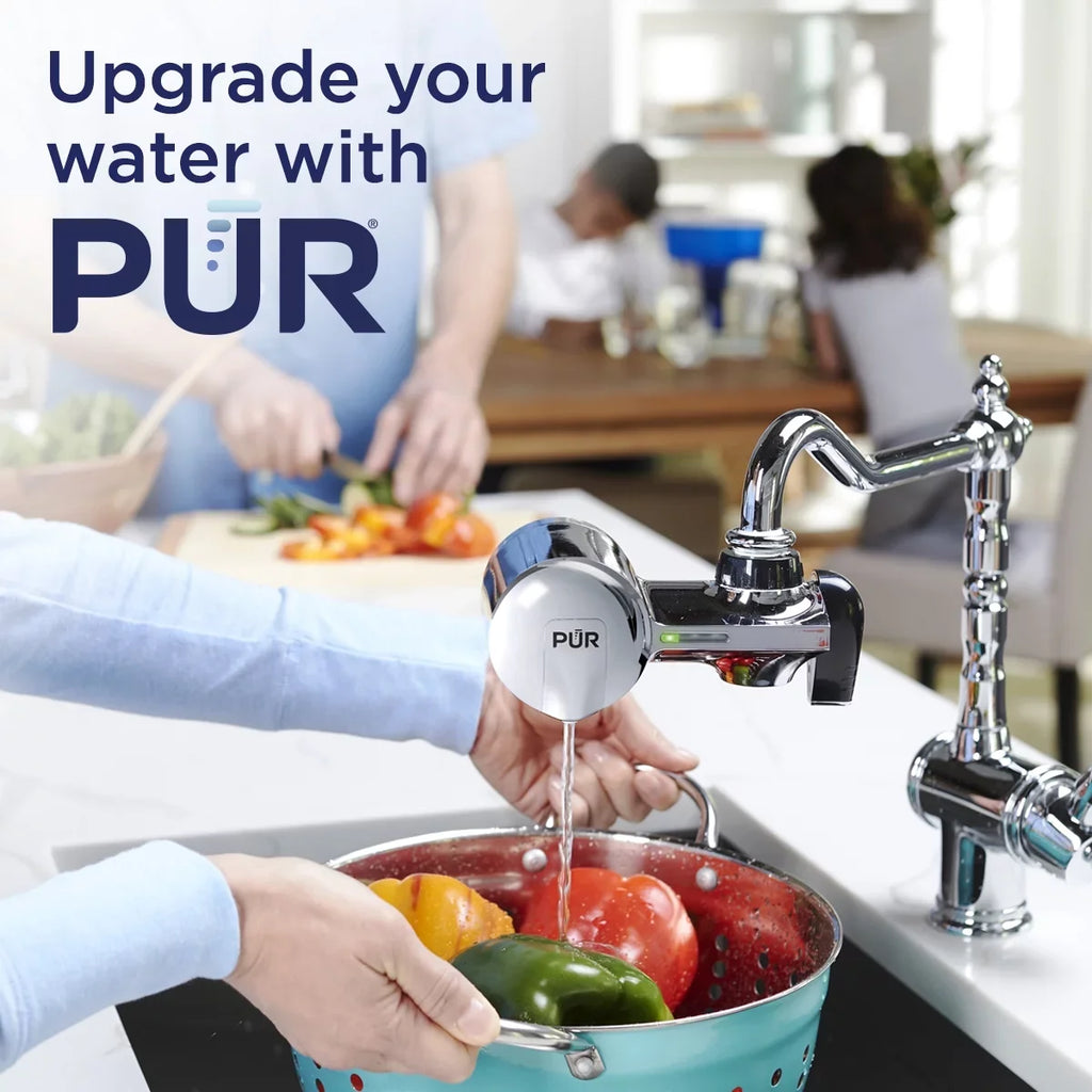 Mount Filtration Chrome, PUR Horizontal, System, PLUS Faucet PFM400H Water