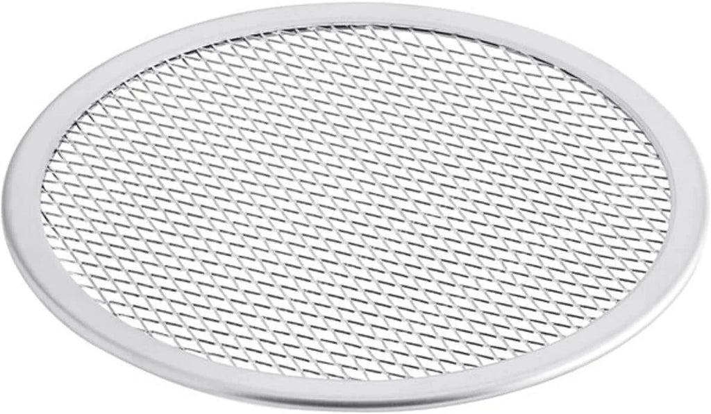 Pizzeria Pizza Kitchen 2 Baking Home TrueCraftware- of Tray Pizza Screen & Round Seamless 15” Pan Rim- Restaurants Tray Pizza Aluminum for Bakeware Baking Round Screen Set