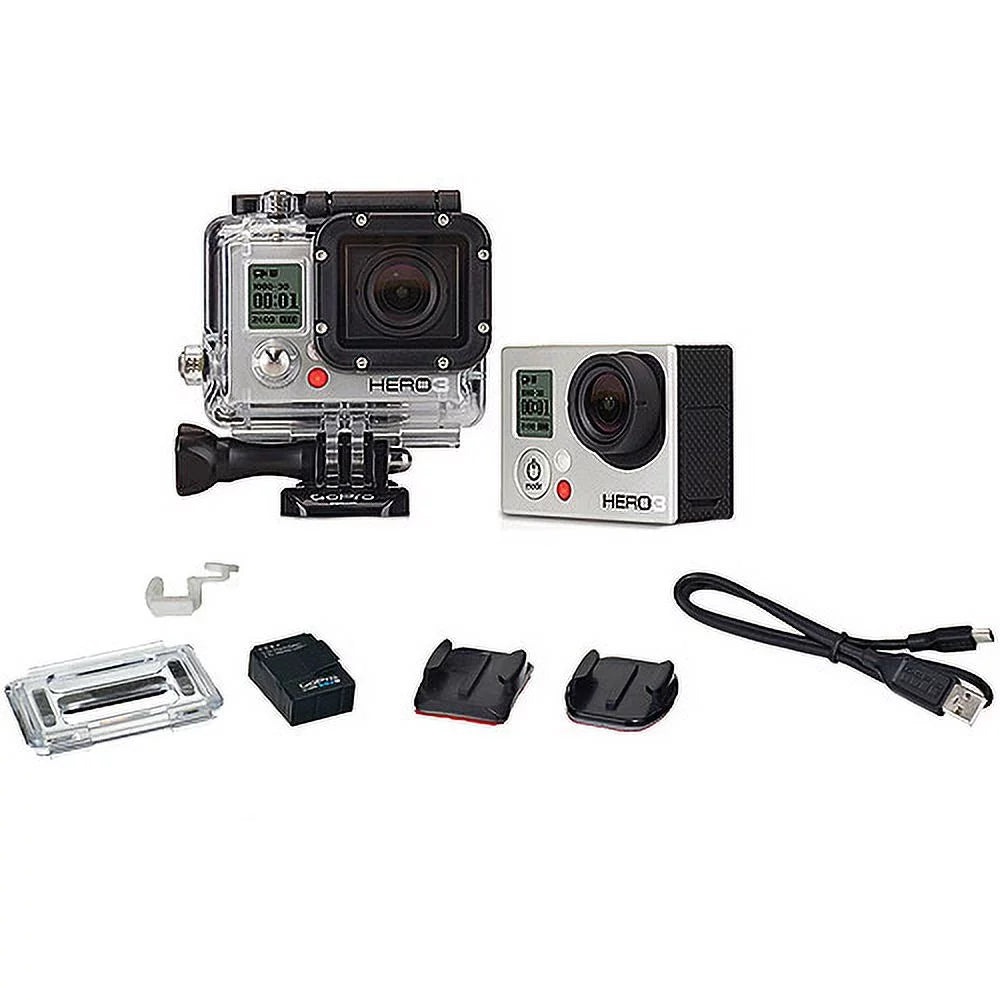 Silver GoPro Refurbished CHDHE-301 - Camcorder HERO3