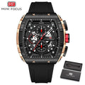 Masculino Blue Men Wristwatch Brand Fashion Waterproof Watch Top Silicone Quartz Luxury Chronograph Strap Relogio Sport Watches
