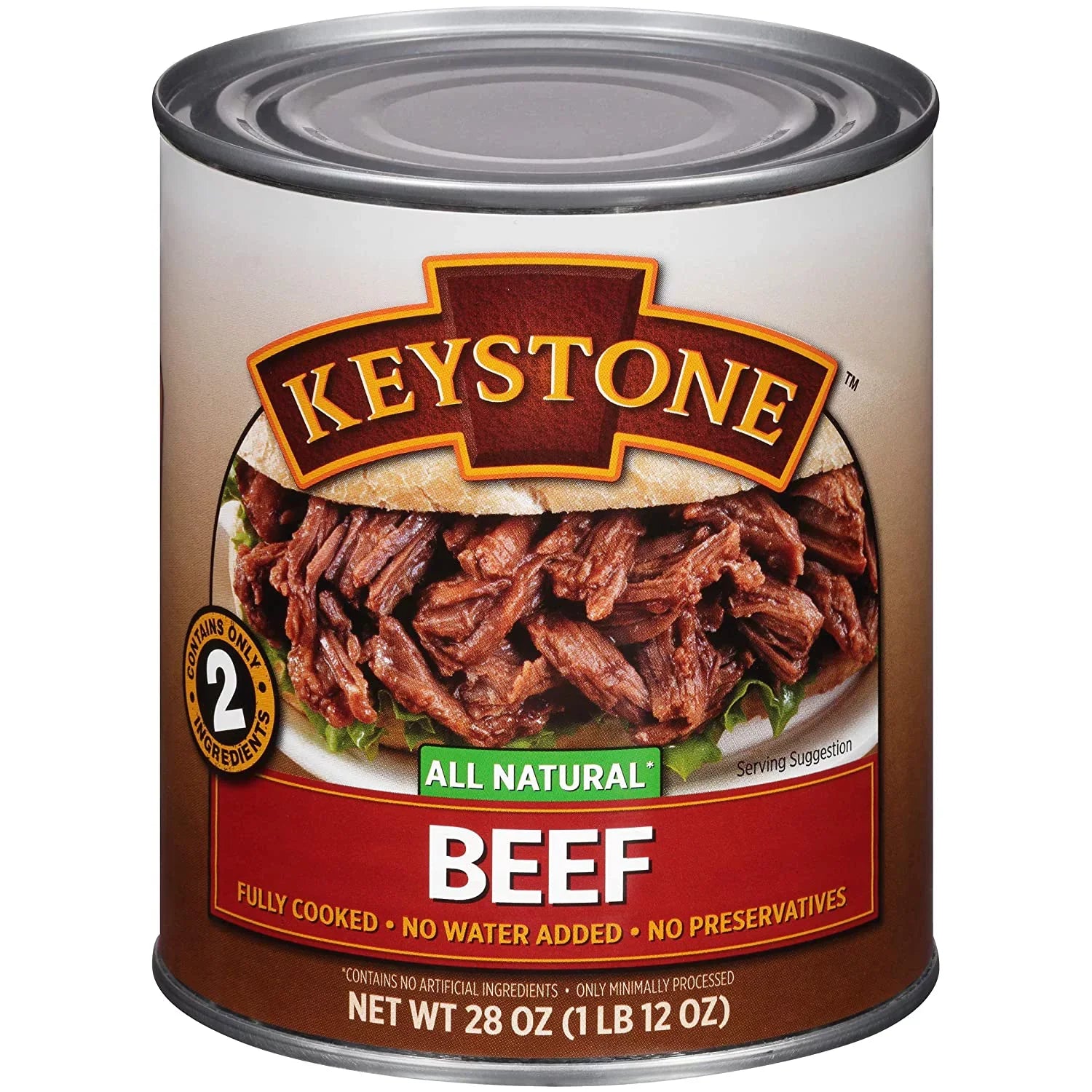 All Cans Food (12 ✅ Beef Long Life Camping Canned Meats Natural Emergency Keystone 28 ✅ Ounce Pack) Shelf
