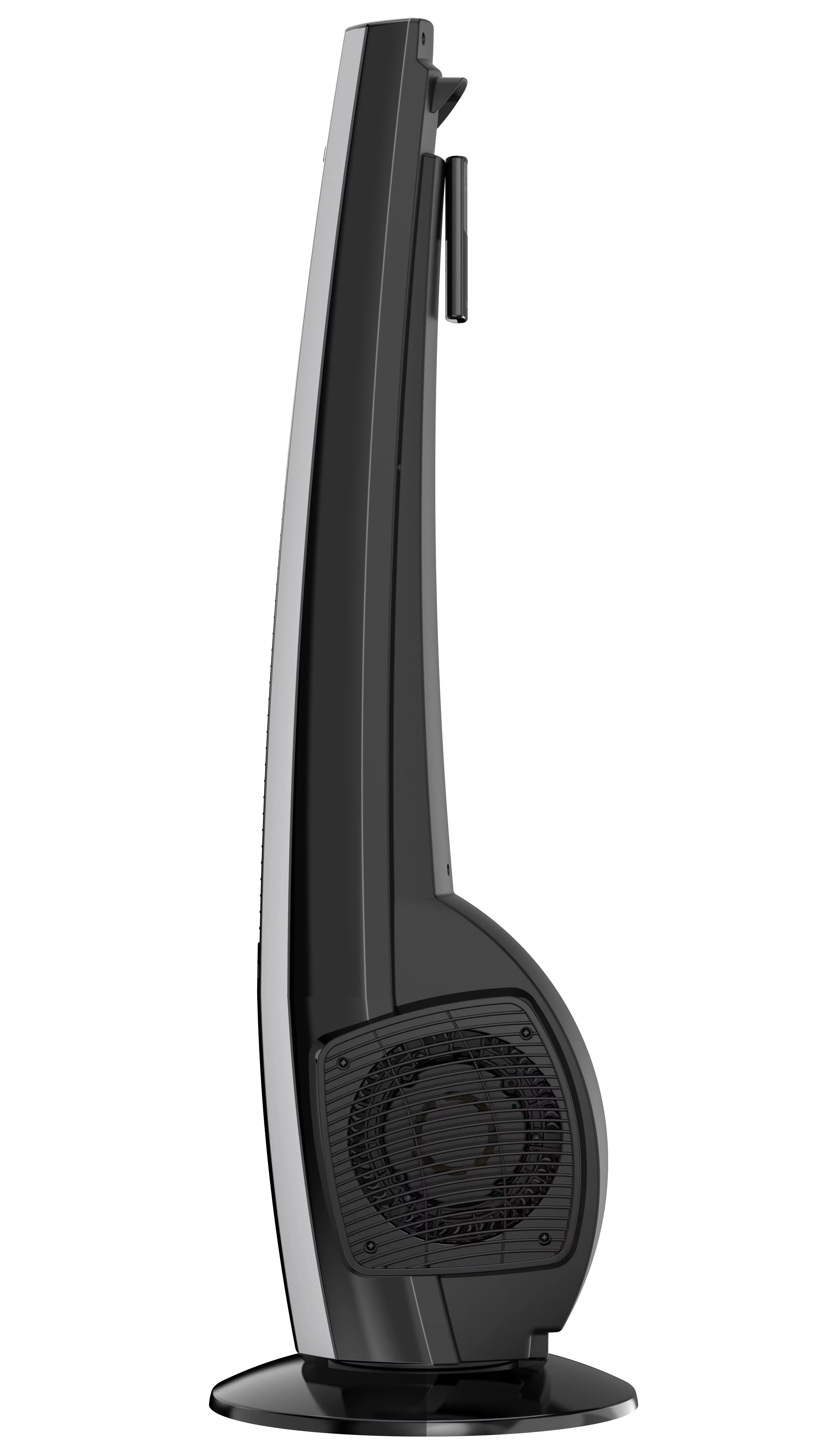 Fan Hybrid 38" Lasko Remote Black/Silver, Tower Timer, New 4-Speed T38415, with Control,