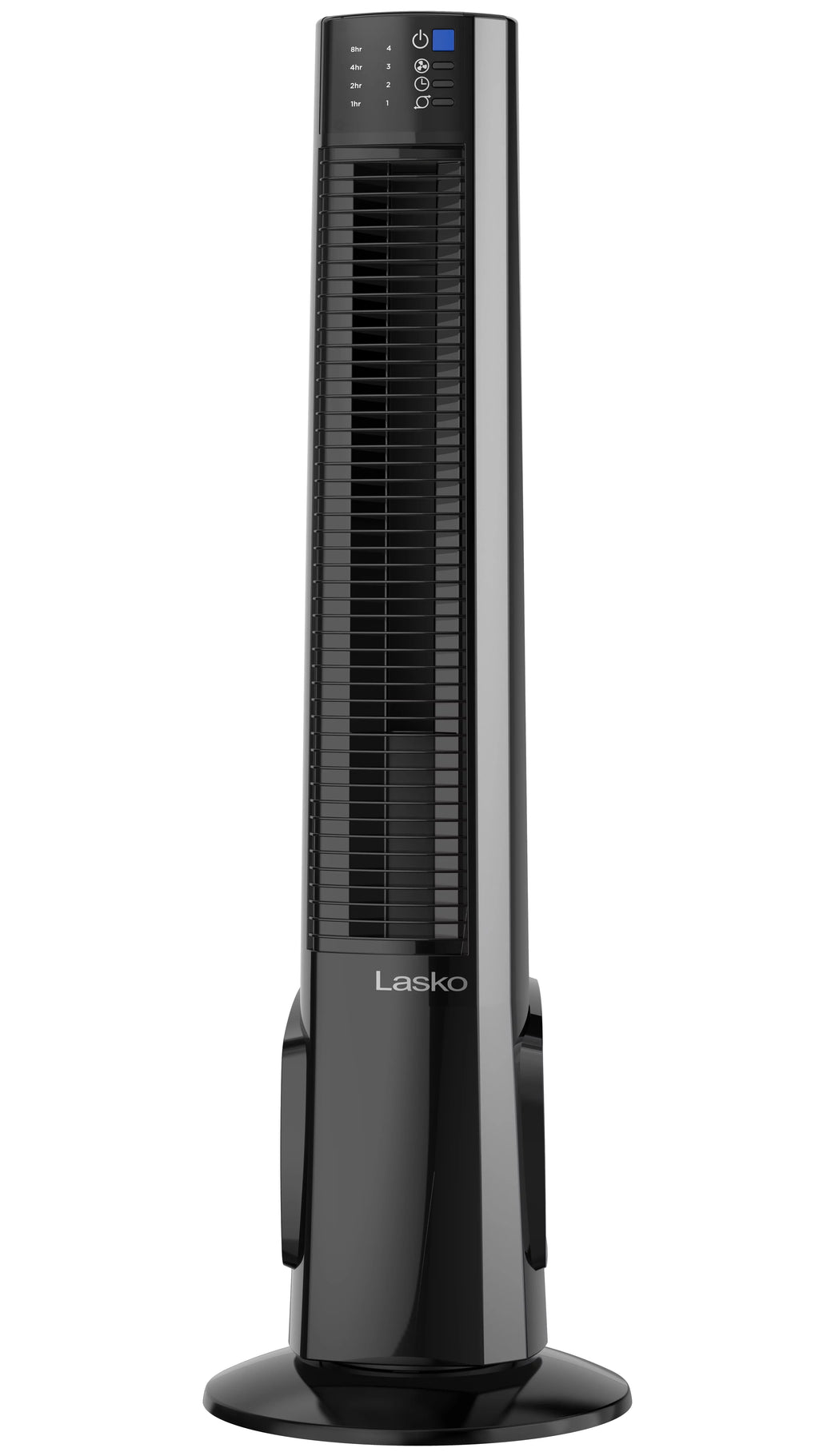 Fan Hybrid 38" Lasko Remote Black/Silver, Tower Timer, New 4-Speed T38415, with Control,