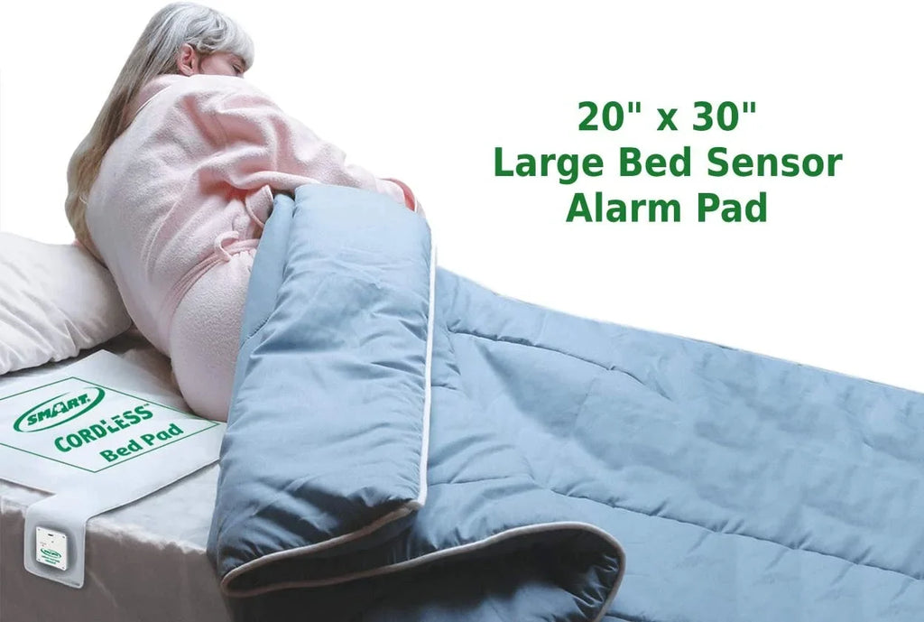 Monitor, 7 30”) - Individual Wipes Bed Bed 20 Day Alarm x Smart Remote and Box Pill Pad Alarm Caregiver Alert Liberty System Wireless Cordless with Cleaning (20”